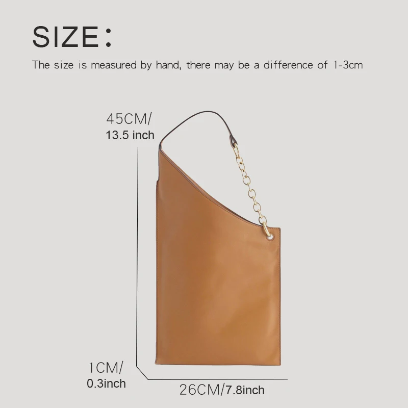 Borse per le donne borsa a tracolla sottile di design di lusso e borsa 2023 nuovo In materiale PU borse ascellari Vintage a catena media