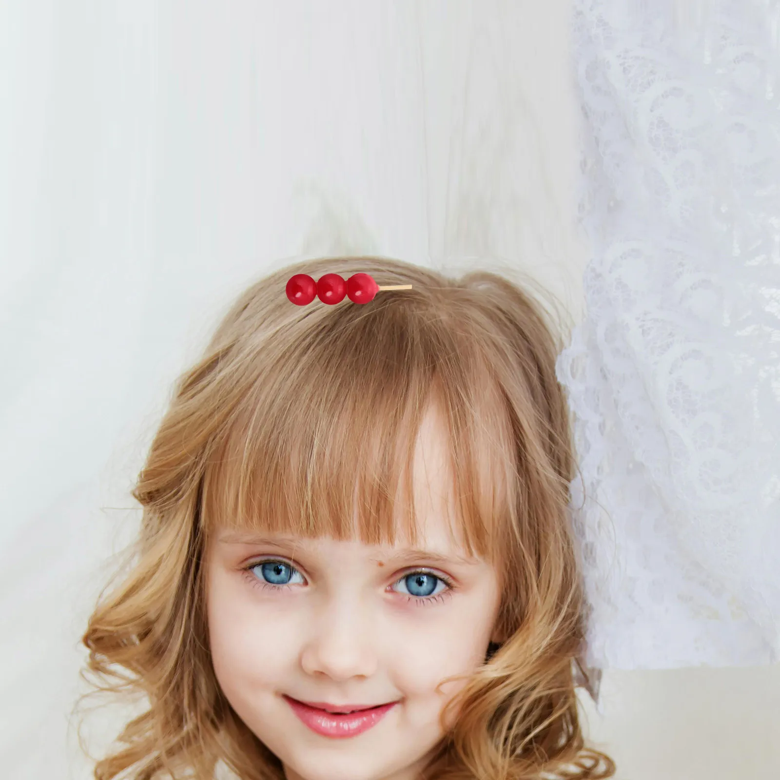 

Creative Ice Sugar-coated Hawthorn Hairpins Hulu Design Secure Grip Dessert Theme Barrettes for Girls Women Mini Candy