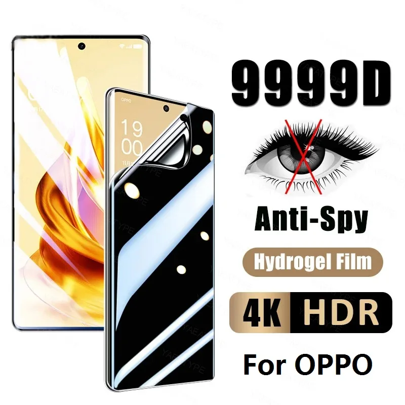 

Anti Spy Privacy Hydrogel Film For OPPO A11s A36 A16e A96 A76 A57s A57e A17 A77s A57 A96 A55s A77 A97 5G A95 4G Screen Protector
