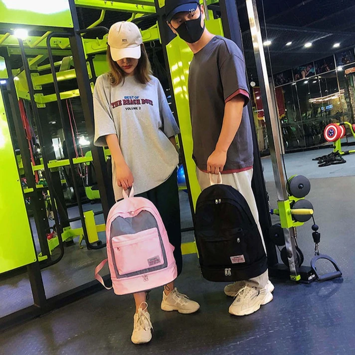 Travel Backpack Women Travel Large Capacity Wet Dry Separation Gym Bag Shoe Compartment Backpack Travel Bag Zipper Organizer