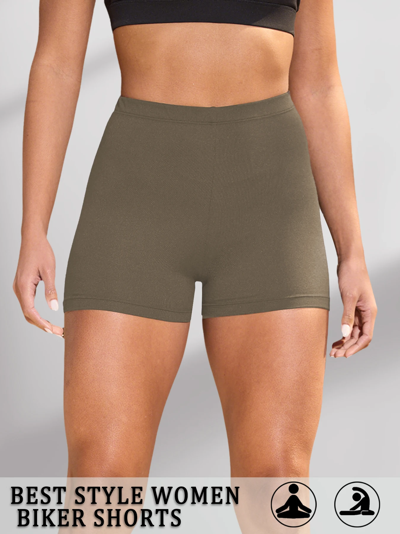 

Высокоэластичные спортивные шорты для женщин, супермягкие шорты для йоги, бега, фитнеса, тренажерного зала, леггинсы для активного отдыха.