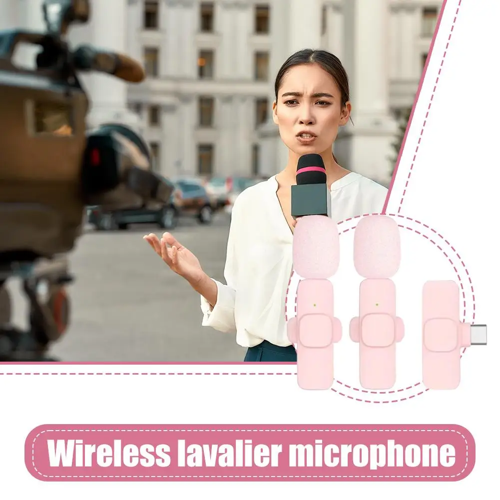 

Wireless Lavalier Microphone For Mobile Live Streaming, Wireless Mini Microphone For Outdoor Live Streaming