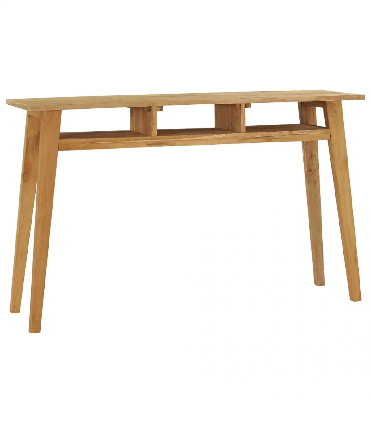 Side tables console table solid teak wood 120x35x75 cm