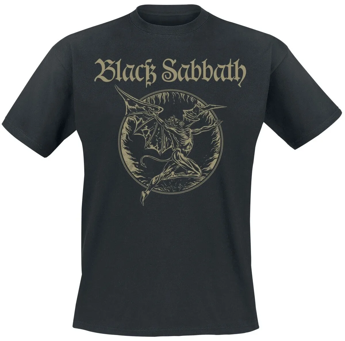 Black Sabbath Vintage Devil Print T-shirt Men Women Heavy Metal Band Unisex Short Sleeve Tee