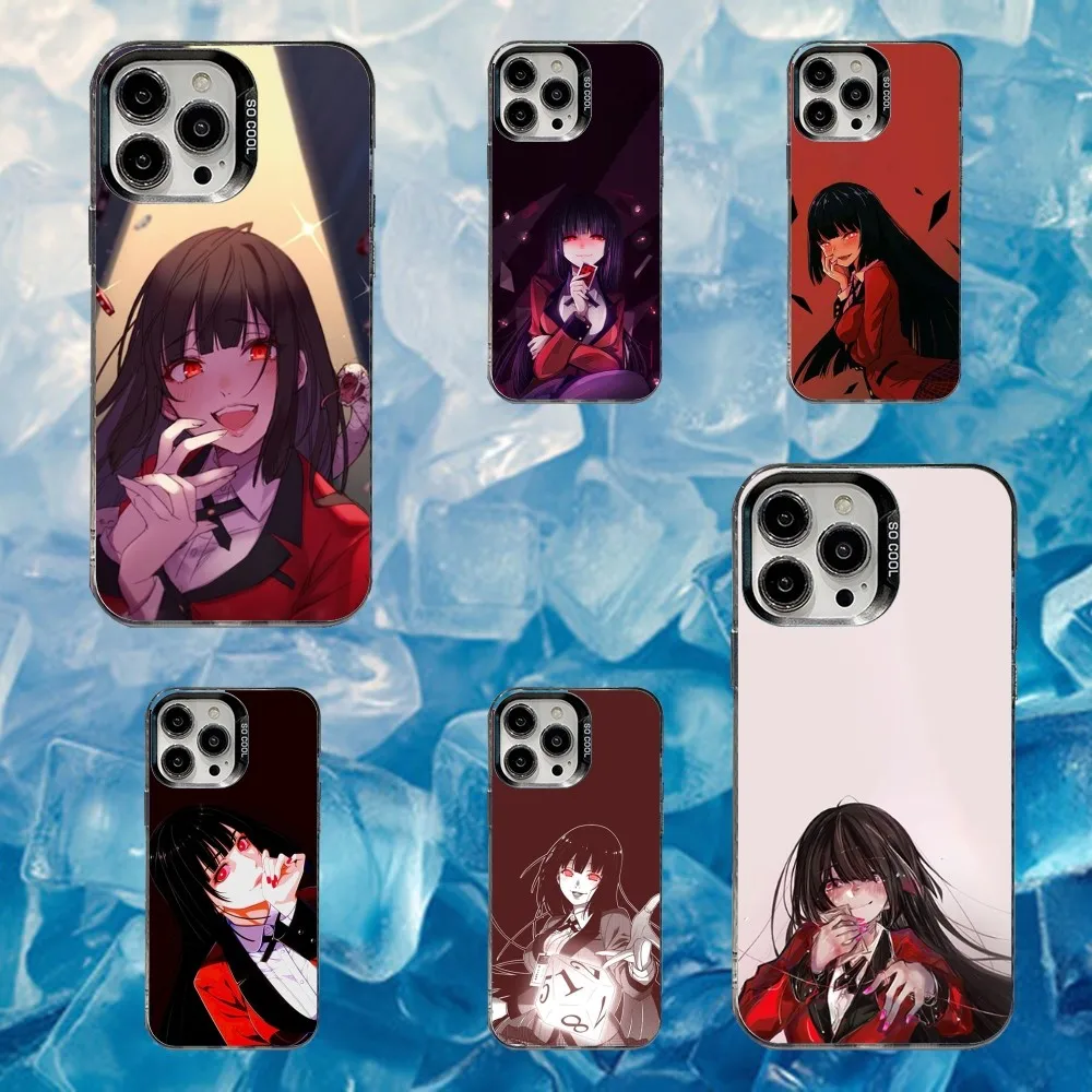

J-Jabami-Yumeko Anime Phone Case For iPhone 16,15,14,13,12,11,Mini,Pro,SE,MAX White Matte Shockproof Cover