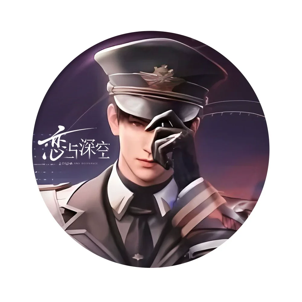 6 Pcs/Set Love And Deepspace Caleb Character Badge/Laser Ticket/Lomo Card/Postcard Game Collectible Merch