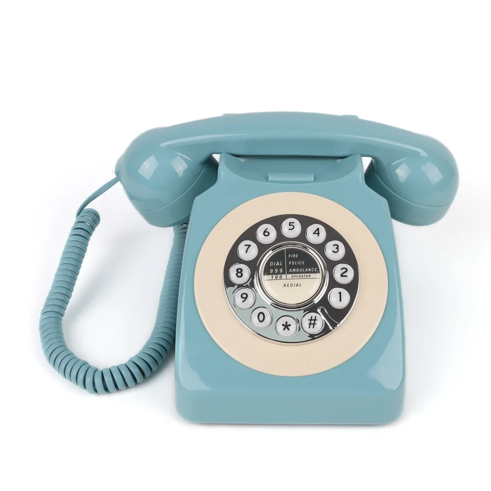Antique telephone fixed landline wireless hotel home telephone touch-tone retro telephone landline