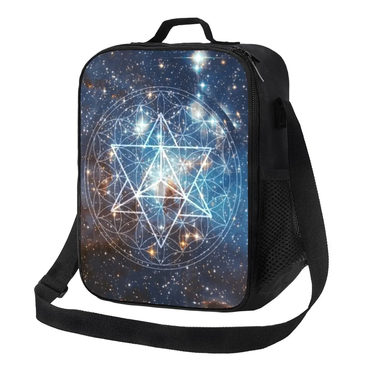 Borsa da pranzo personalizzata Flower Of Life da donna, scatole da pranzo isolate calde e fresche per la scuola degli studenti