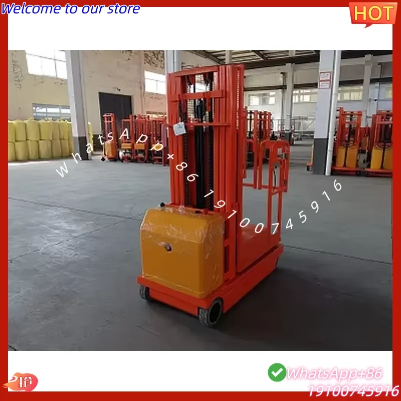 2026Hot WELIFTRICH 300kg Warehouse Order Picker Selector Cherry Picker Forklifts Small Order Picker 300kg