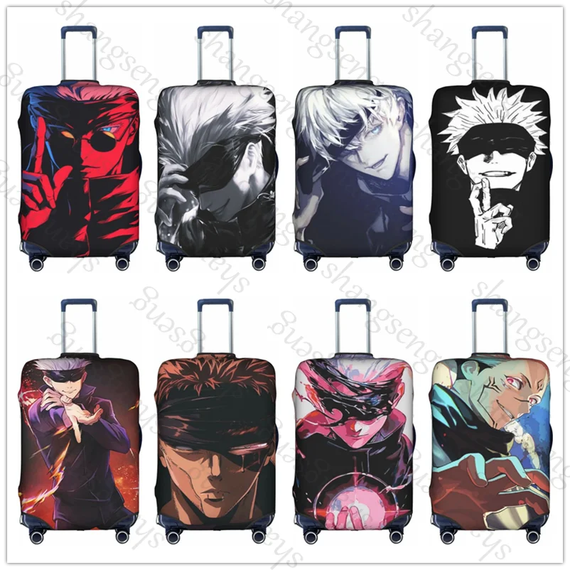 

Дорожный чемодан, защитный чехол, чехол для чемодана, эластичный защитный моющийся чехол для багажа Jujutsu Kaisen Satoru Gojo anime