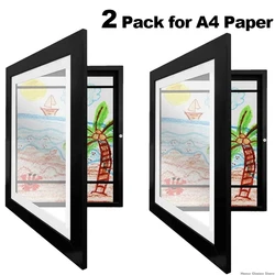 Children Art Frames Magnetic Front Open Changeable Kids Frametory for Poster Photo Drawing Paintings Pictures Display Home Decor