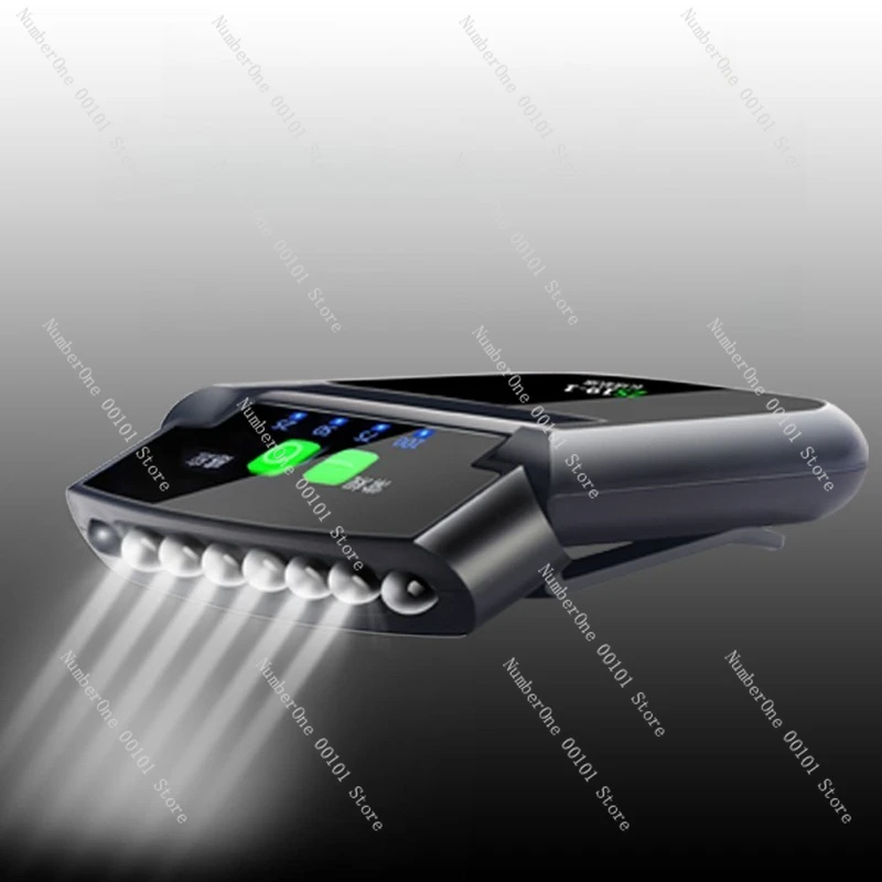Rechargeable Induction Headlamp for Night Fishing, Ultra Bright High-Intensity LED Cap Light with Motion Sensor