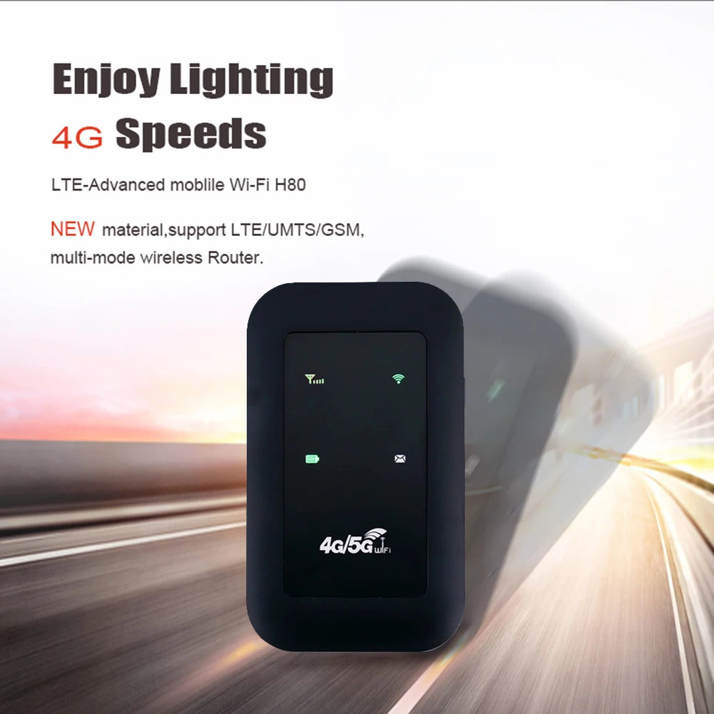 Router 4G LTE nirkabel dengan Slot kartu SIM, Router saku 150Mbps WiFi Repeater penguat sinyal jaringan Hotspot ponsel Mifi