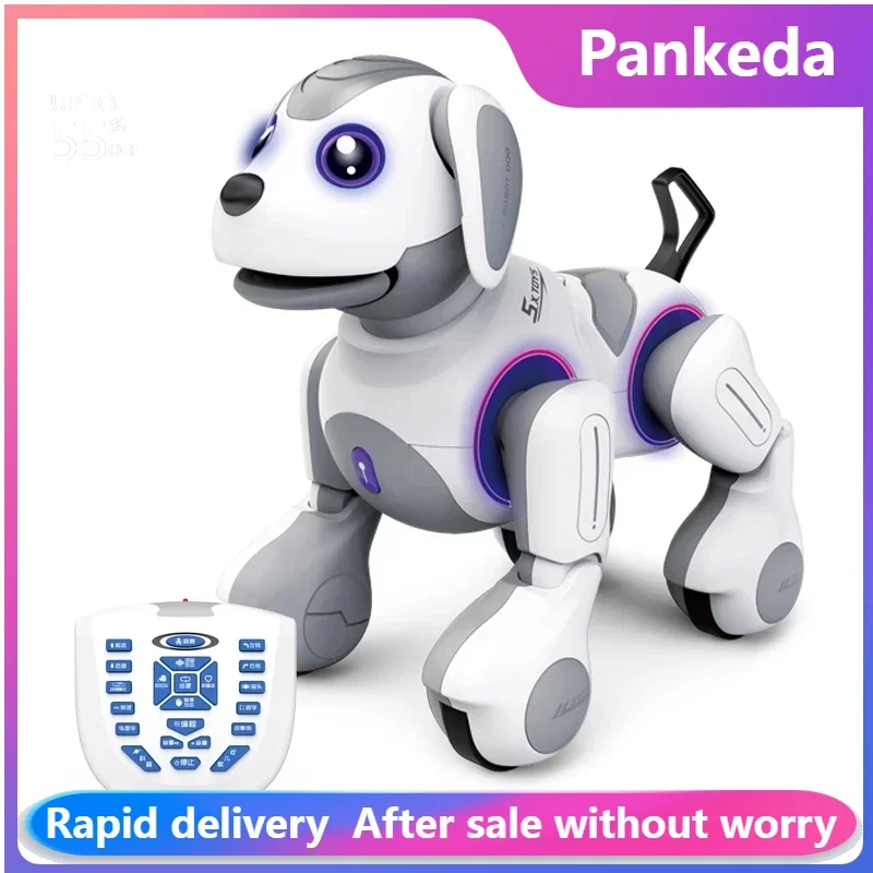 Chien télécommandé électronique intelligent pour animaux de compagnie, chien robot, télécommande vocale, chanson itude, jouet pour enfants, cadeau pour enfant, nouveau