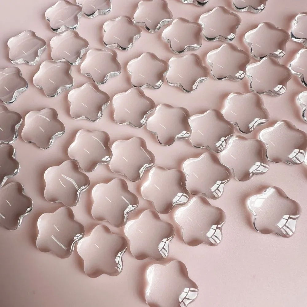 20Pcs New Transparent Nail Keyboard Stickers Cartoon 3D Key Caps Cat Round Typing Protective Cover For Long Nail