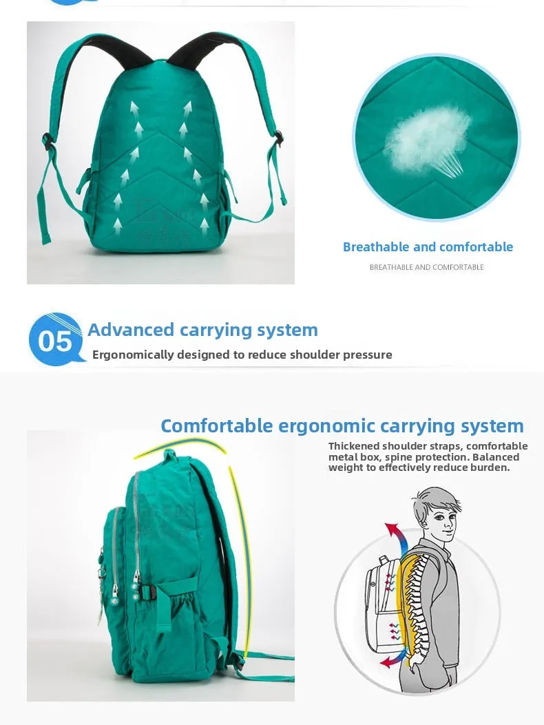Multi-Layer Ox Cloth Travel Bapa Large Capaci Waterproof Leisure Simple Lightweight oulder Bag for Travel And Tou...