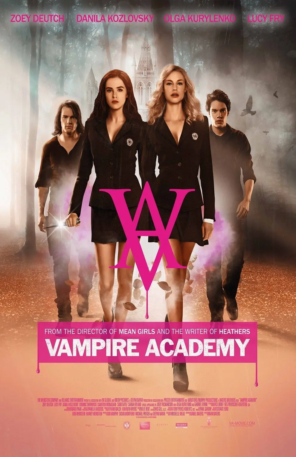 Vampire Academy Movie Print Art Canvas Poster for Living Room Decor, Home Wall Picture