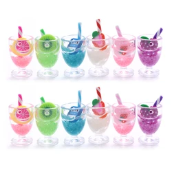 10Pcs Hot Sale Epoxy Resin Drink Cup Pendant Charm Resin Pendant For  DIY Jewelry Making Necklace Bracelet Accessories Wholesale