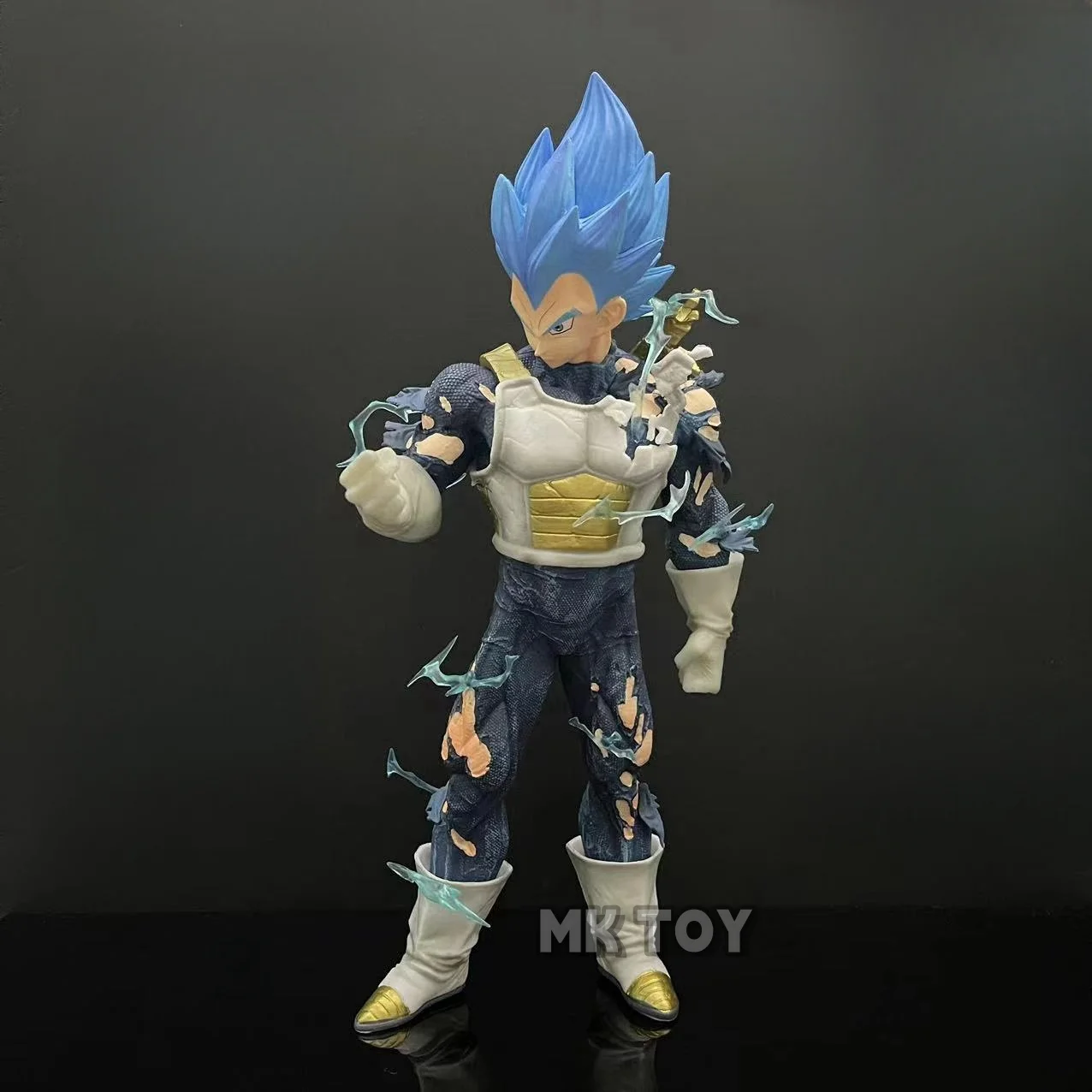 26.5cm  Anime Dragon Ball SuperBlue hair  Vegeta action figure model