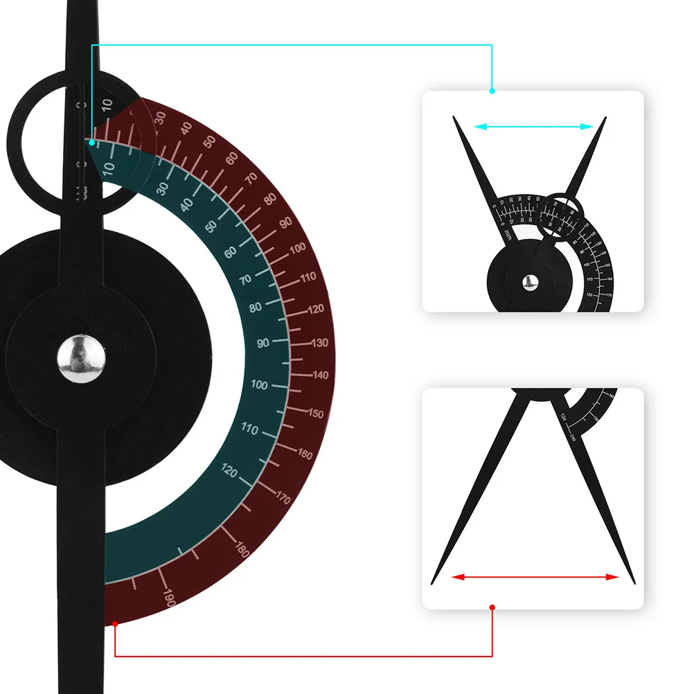 1pc Righello di misurazione del sopracciglio Strumento di posizionamento del sopracciglio in acciaio inossidabile per la mappatura del trucco Microblading Tattoo Stencil Roller