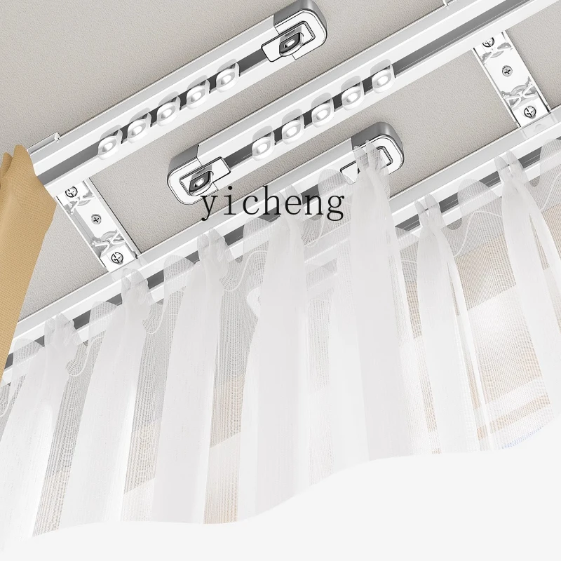 

ZK curtain track, silent slide rail, top side of the hook, telescopic guide rail, no punching curtain rod
