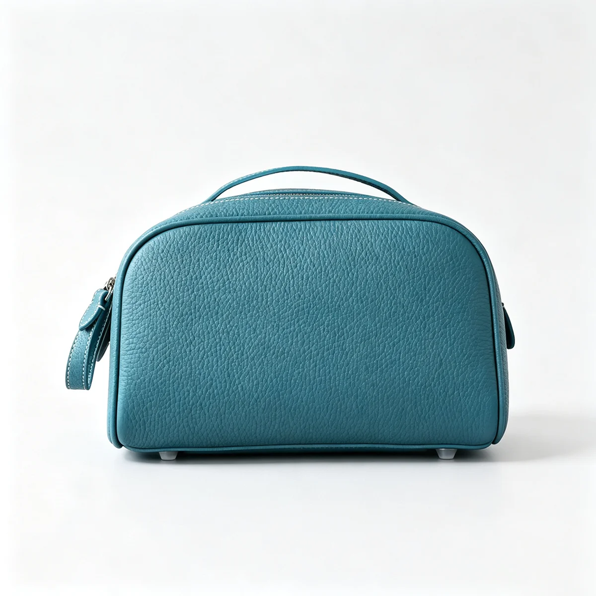 Erstklassige Kosmetiktasche aus Rindsleder für Damen, Hochwertige Tragbare Reise-Kosmetiktasche mit Großer Kapazität, Weiche Luxus-Toilettentasche – Detail 14