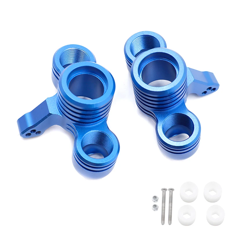 HFLRC Steering Knuckle Set L R with Bushings for ARRMA 1/5 Kraton 8S EXB Outcast 8S RC Truck Replacement Red Blue