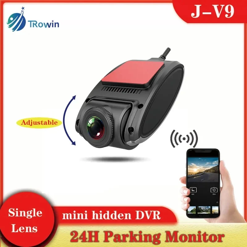 Car Mini WIFI HD1080P DVR Hidden DashCam Video Driving Recorder Mirror Link Night Vision 24Hours Parking Monitoring Auto Phone