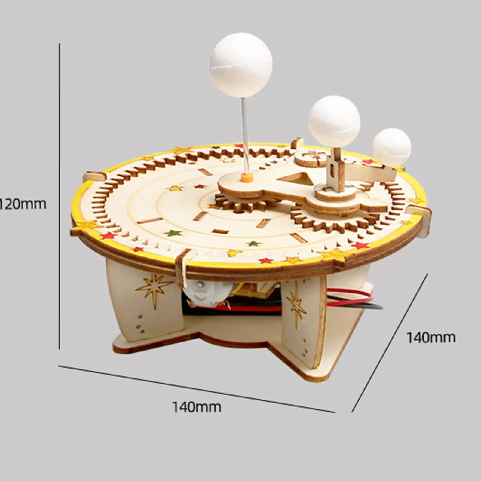 Science Kit for Kids Solar System Wooden DIY Crafts Educational Experiment Toy for Home School