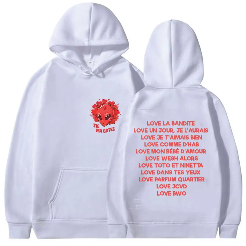 الفرنسية الراب يوليو جولة الحب لا بانديت 2025 المشجعين هوديي رجل امرأة خمر المتضخم البلوز Y2K الهيب هوب القوطية طويلة الأكمام هودي #2