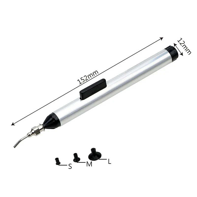 Manually Pumping IC Tool Vacuum Suction Pen Solder Picker Hand Tool Set With 3 Sizes Sucking Alternative Tweezers