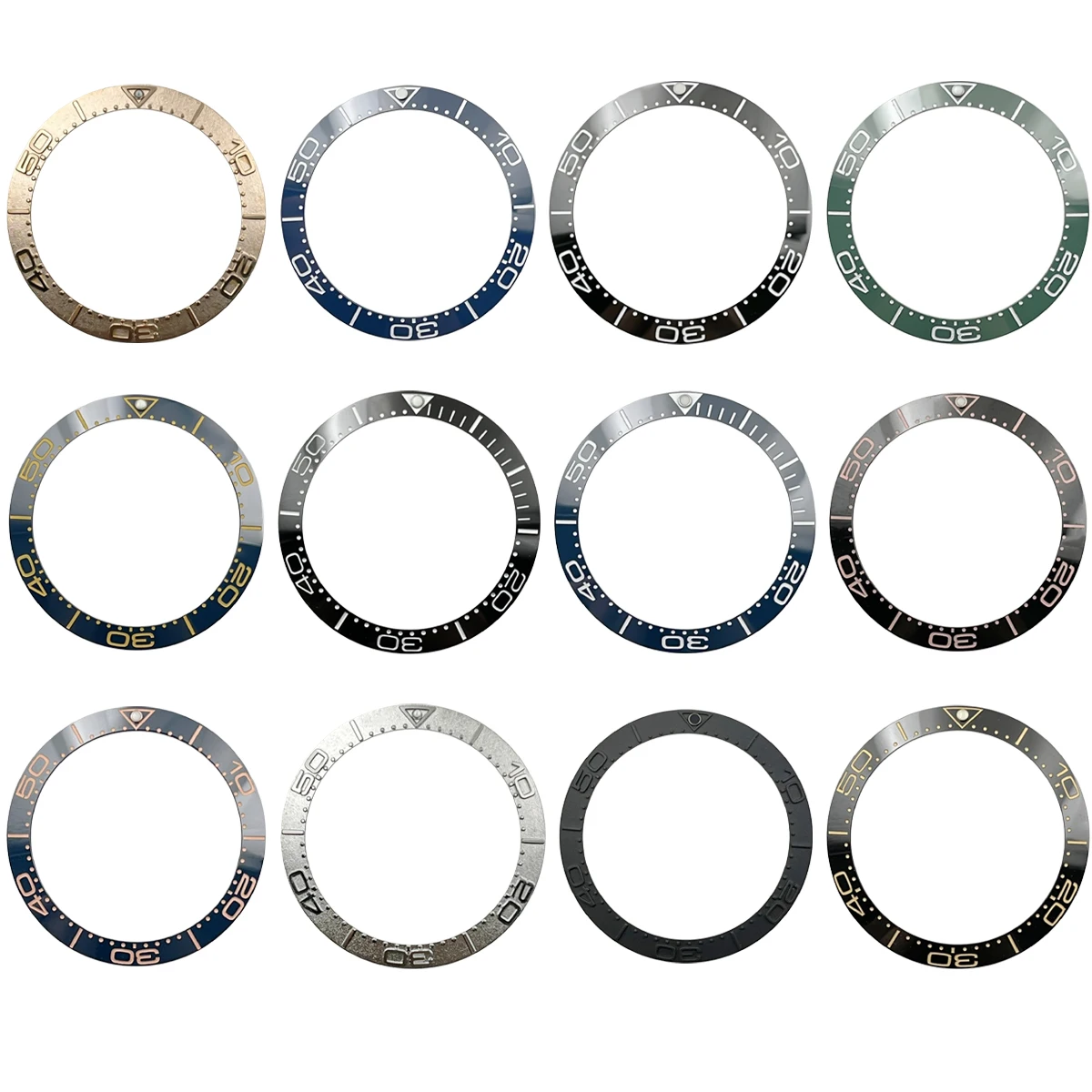 

Вставное кольцо с изогнутым металлическим безелем 38 мм x 30,5 мм подходит для GMT SUB 300, кольцо для корпуса часов, запасные части