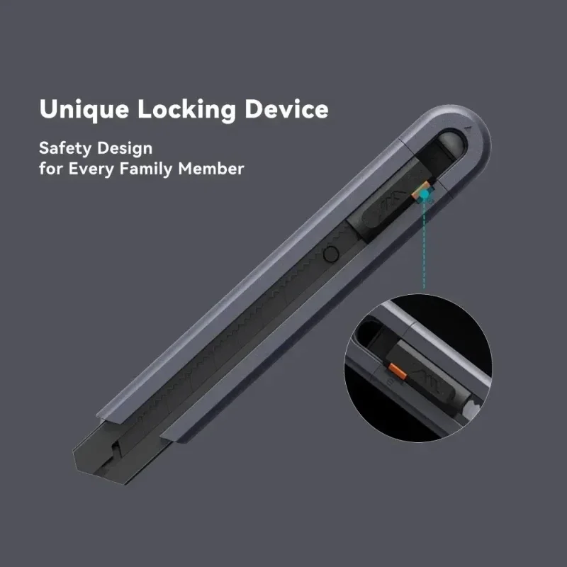 JIMIHOME 2pcs Scissors and Knife Mini Combo Set Adjustable Protective Sheath Precision DIY Safety Household Tailor's Tool