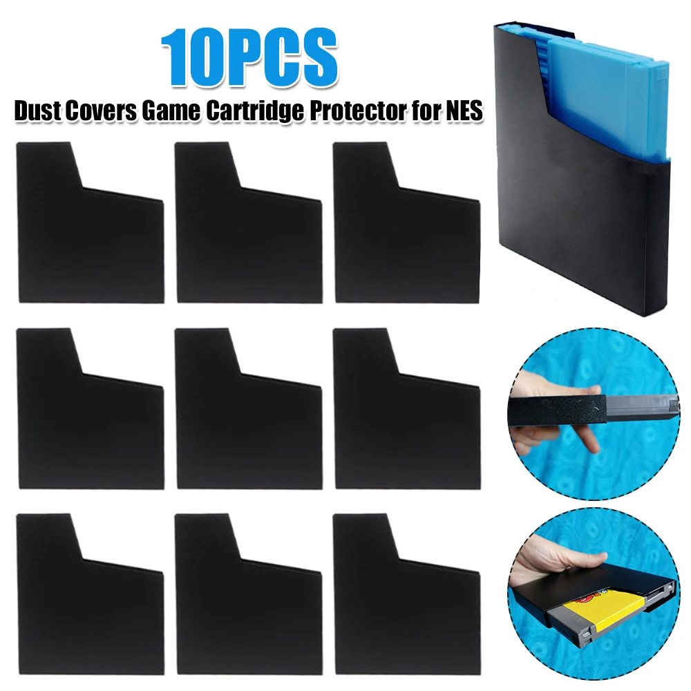 10PCS Matte Protective Case Cover Game Cartridge Dust Sleeve Protectors for NES