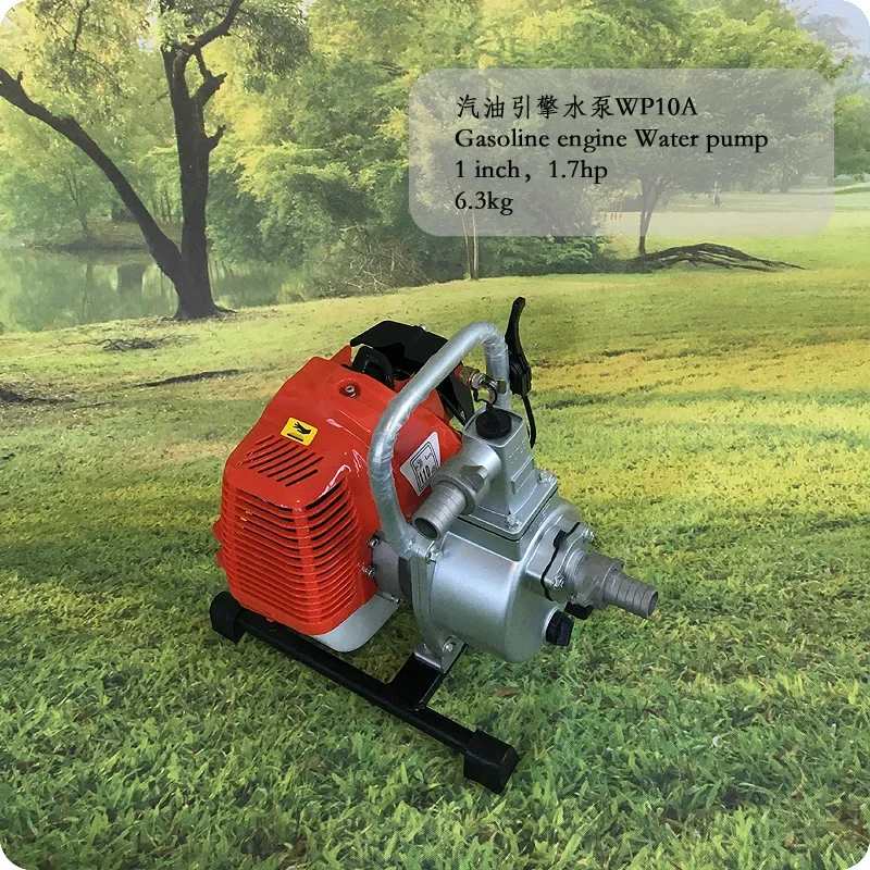 Two stroke self priming gasoline water pump mechanized farmland garden sprinkler irrigation equipment