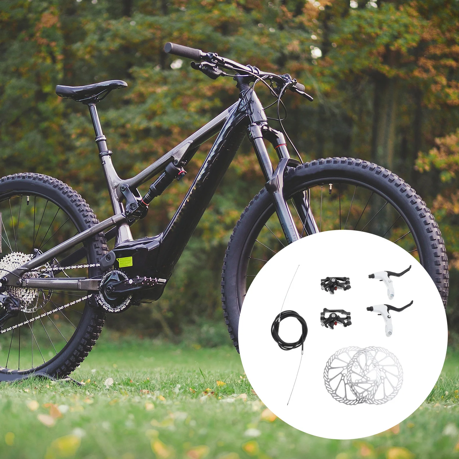 

1Set Mechanical Rear Disc Brake Durable Hollowed Mountain Bike Disc Brakes Lightweight Brake Accessories Cycling Rotors