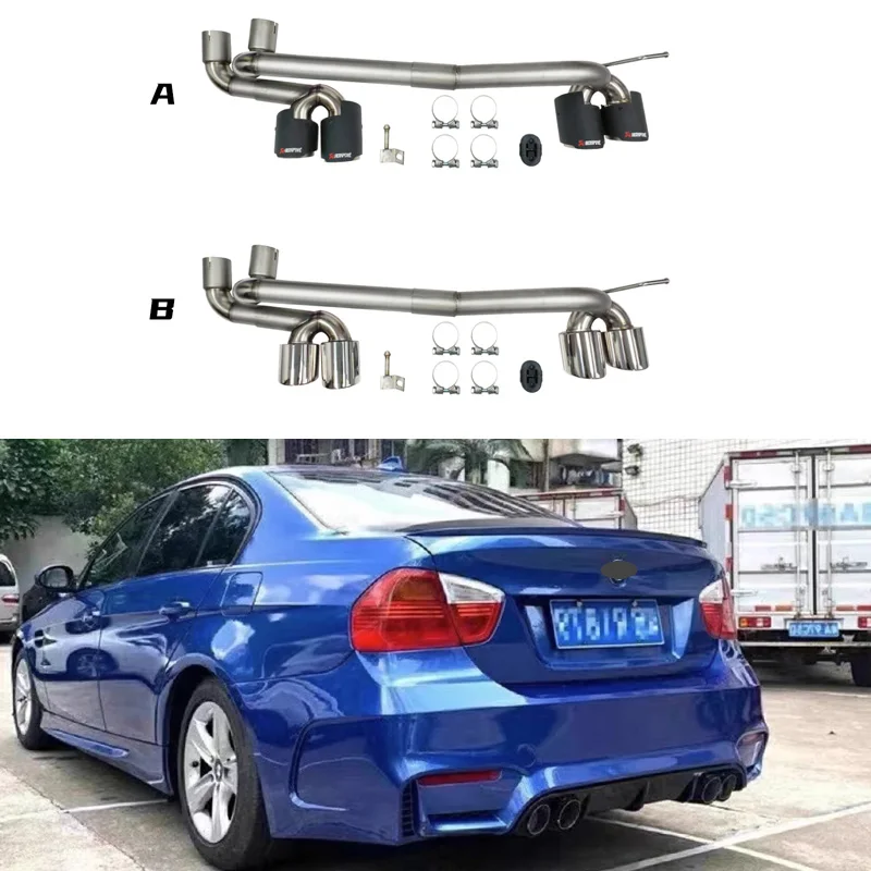 Damei High Quality For  E90 M4 Dual Interface Exhaust Pipe For 2005-2012 For  3 SERIES Rear Bodykit Auto Upgrade Bumper