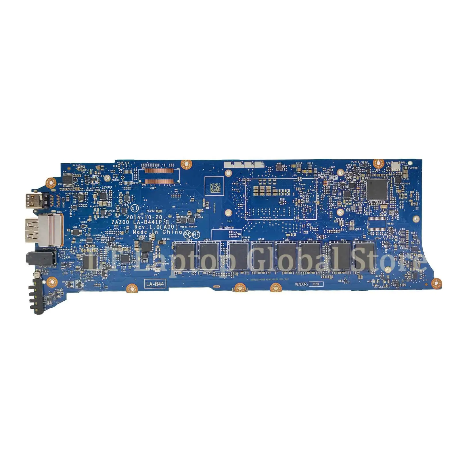 Laptop Motherboard LA-B441P For Dell XPS 13 9343 CN-0T94C8 T94C8 Mainboard with I7-5500U 4GB RAM Tested DDR3