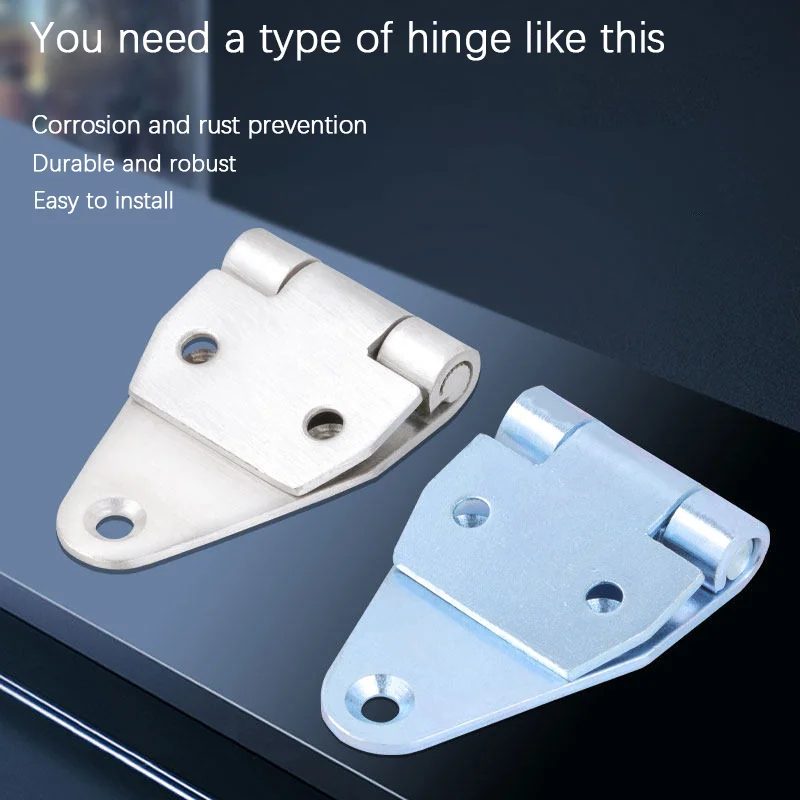 1pcs Iron/ Stainless Steel Triangular Hinge for Heavy-Duty Machinery, Sliding Silent Hinge