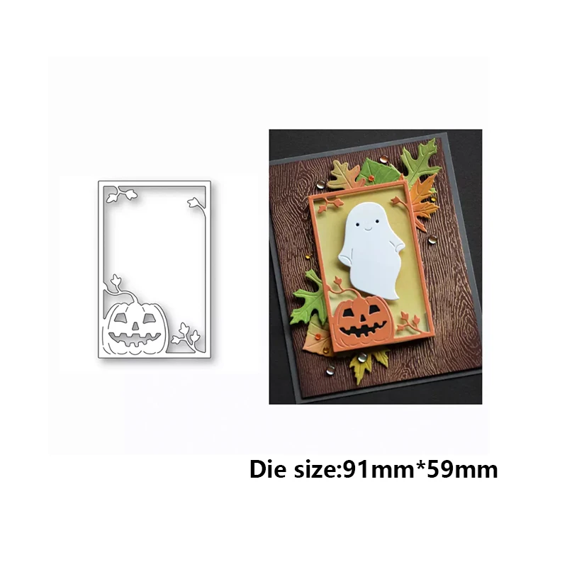 Metal Cutting Die is Suitable For Halloween DIY Scrapbook Album 3D Greeting Card Decoration Creative Pumpkin Ghost Boo Toyou2022 view 2