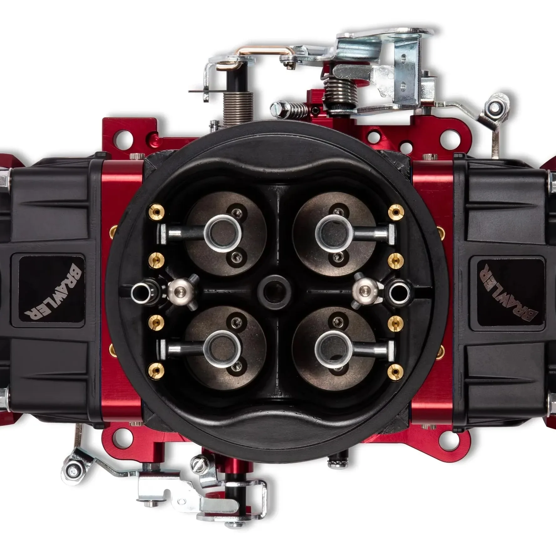 Fuel 850 CFM Carburetor Carb Red Black Double Pumper BR-67332 CUSTOM