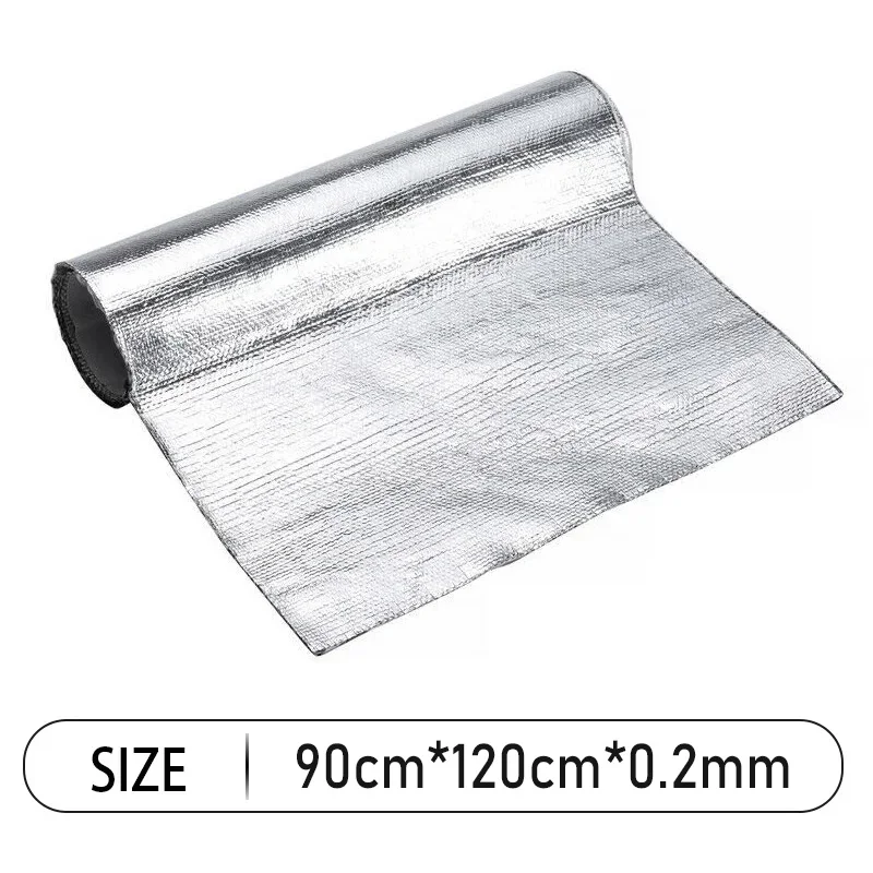 Auto Wärme Schutz Folie Film Hohe Temperatur Beständig Fiberglas Aluminium Folie Band Tuch Selbst-klebe Wärmedämmung Matte