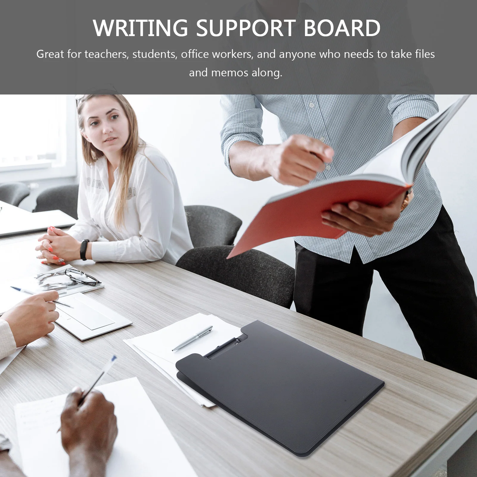 

Portable Clipboard Writing Board Lightweight Practical Office Document Clip Multi-Function File Organizer for School Use