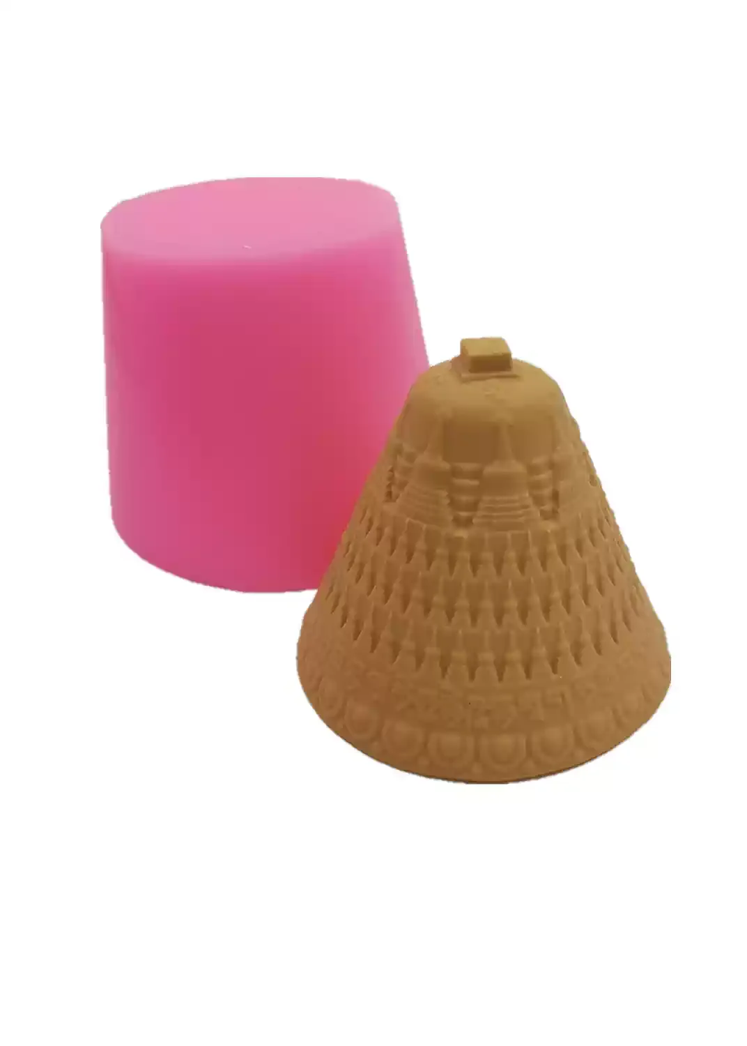 Buddhism silicon mold for Hundred Buddha Pagoda,handicrafts plaster cement resin silicone candle mold