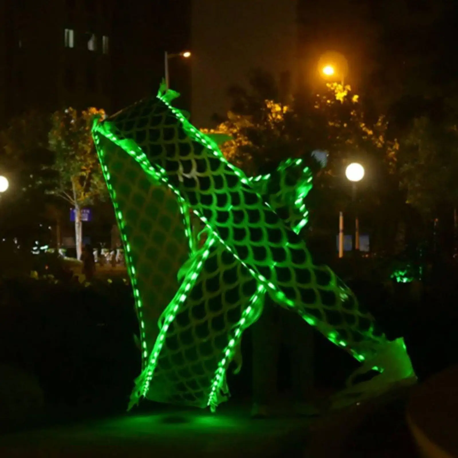 Glowing Dance Ribbon Undulating Illuminated Serpent Ribbon Visual Fitness Equipment for Display Dragon Ball Community Dancing