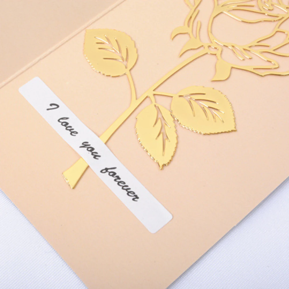 

Metal Bookmark for Books Clip Bookmarks Marker Original Page Brand Valentine Paper Clips Office Creative Rose Pages