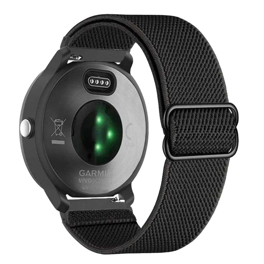 نايلون مرن للغارمين Vivoactive 5 4 3 حزام Forerunner 245 255S 265 حزام (استيك) ساعة Venu Plus 3 2 SQ سوار المعصم