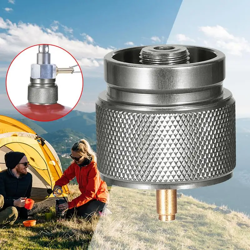 Stove Propane Adapter Practical Propane Tank Input Small Tank Input Compact Tank Adapter Input Camp Refill Adapter For Outdoor