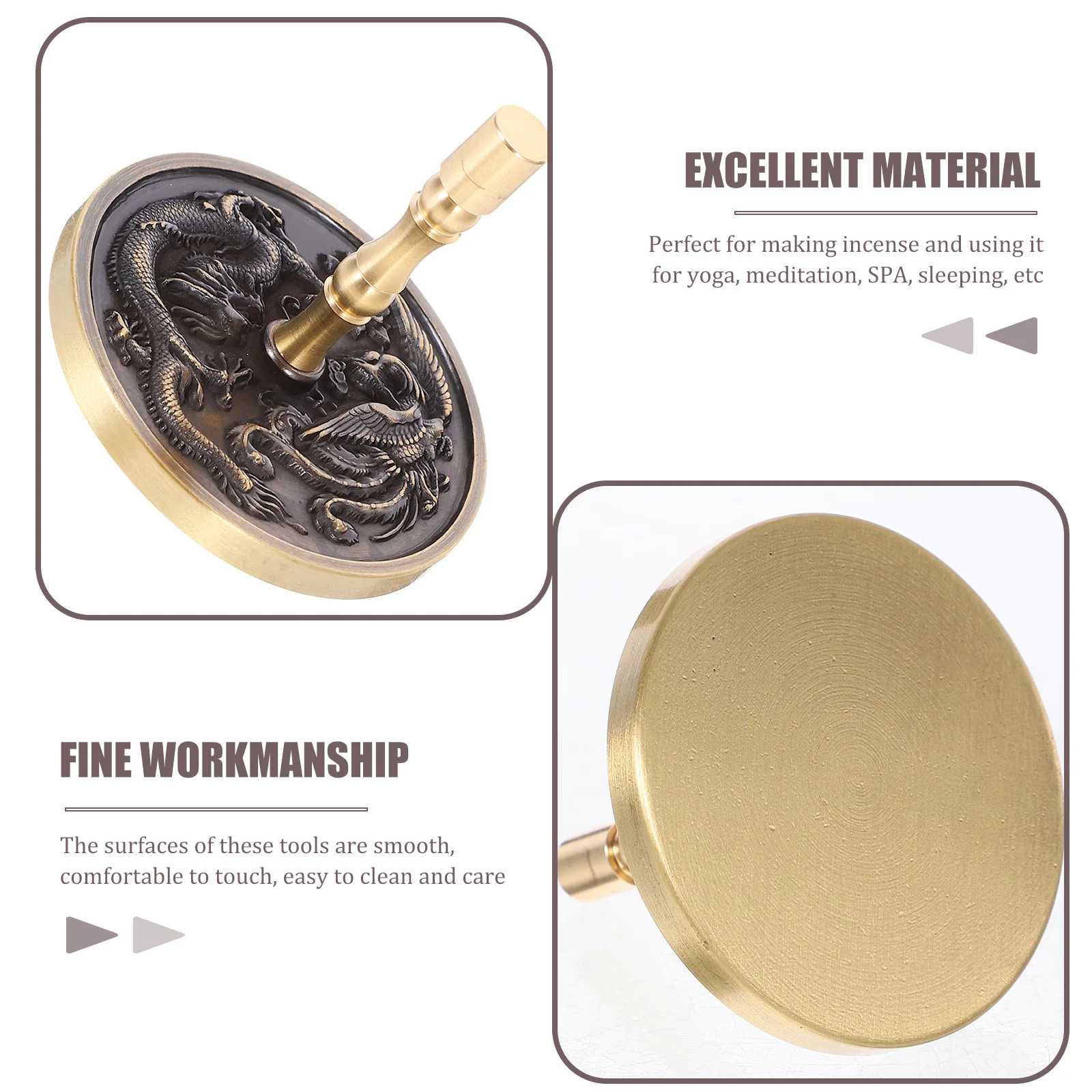 

Incense Press Mold Set Brass Ash Press Seal Tool For Home Fragrance Diy Incense Making Supply Copper Shaping Device Tea