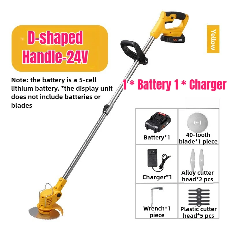 

Adjustable Telescoping Handle with Folding Design Electric Lawn Trimming Pruning Tool for 24v Trimmer Lawn Electric